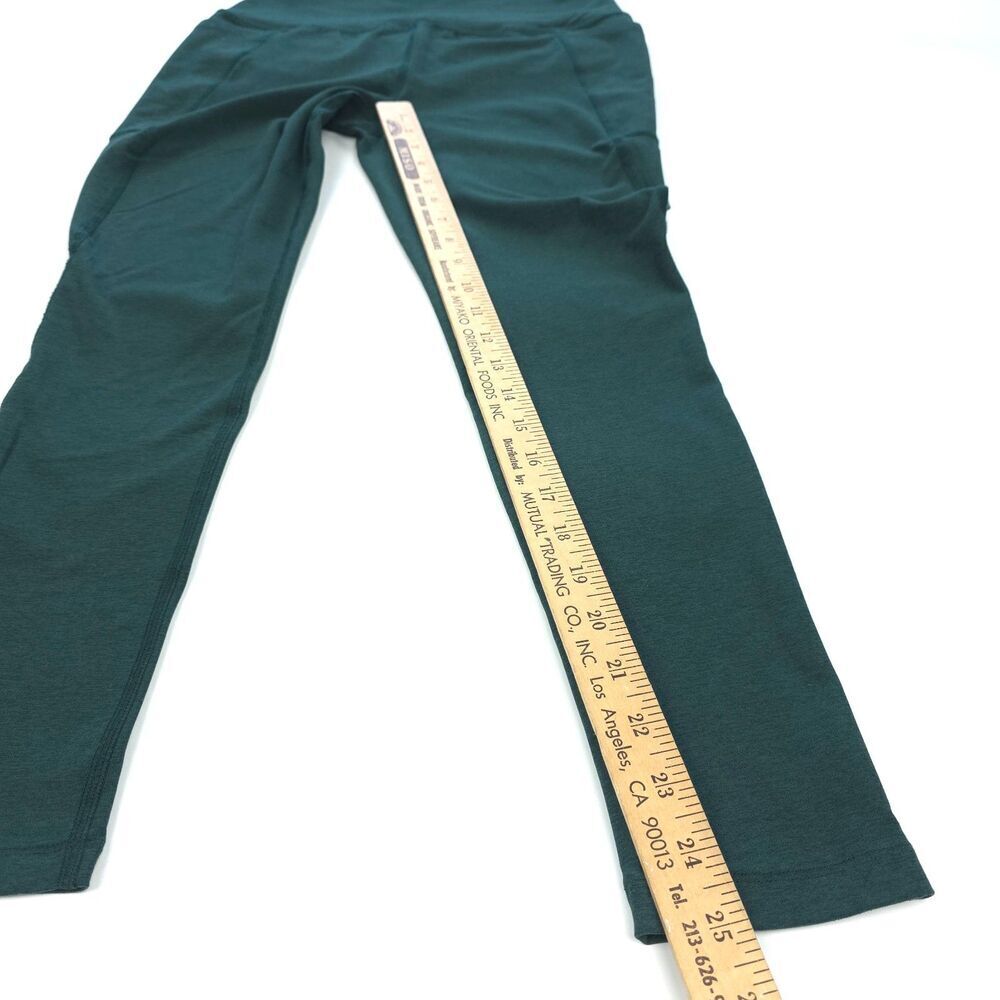 BEYOND YOGA Spacedye Out Of Pocket High Waisted Midi Leggings Emerald Green Boho - Picture 4 of 9